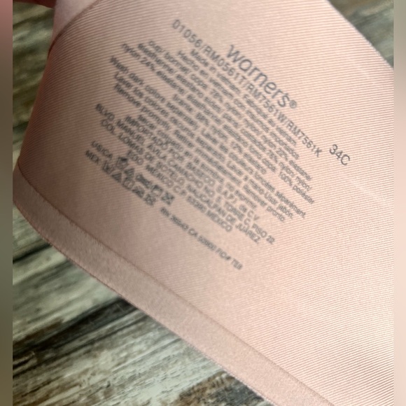 Wirefree beige nude lightly lined / padded seamless T-shirt bra by Warners • 34C - Picture 10 of 10